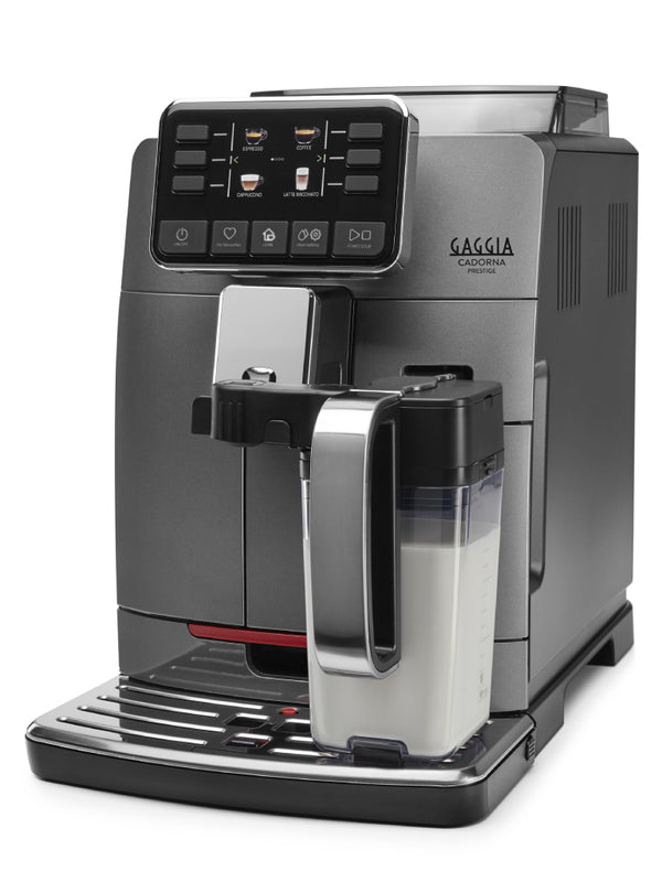 Gaggia Cadorna Prestige Fully Automatic Espresso Machine,Bean to cups coffee machine for home, office | Black ABS, stainless steel