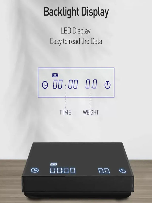 Black Mirror Coffee Weighing Scale